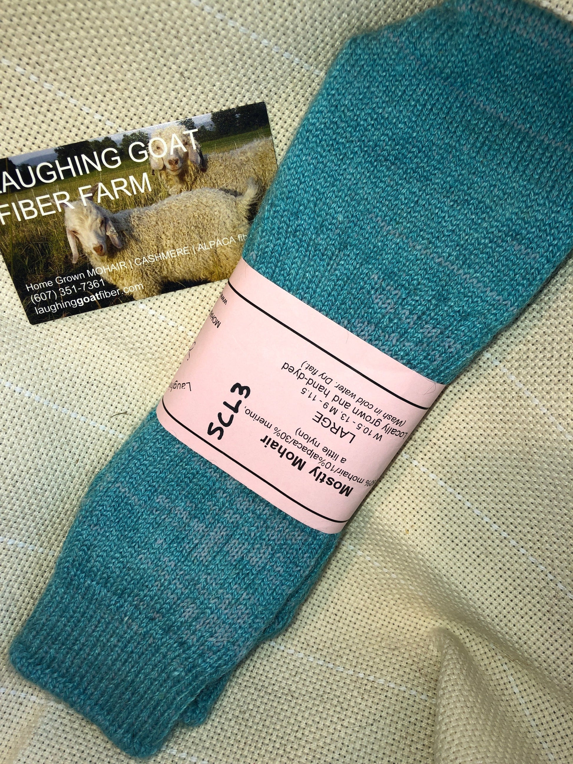 Crew Sock -Small (W 4-6.5) Mostly Mohair