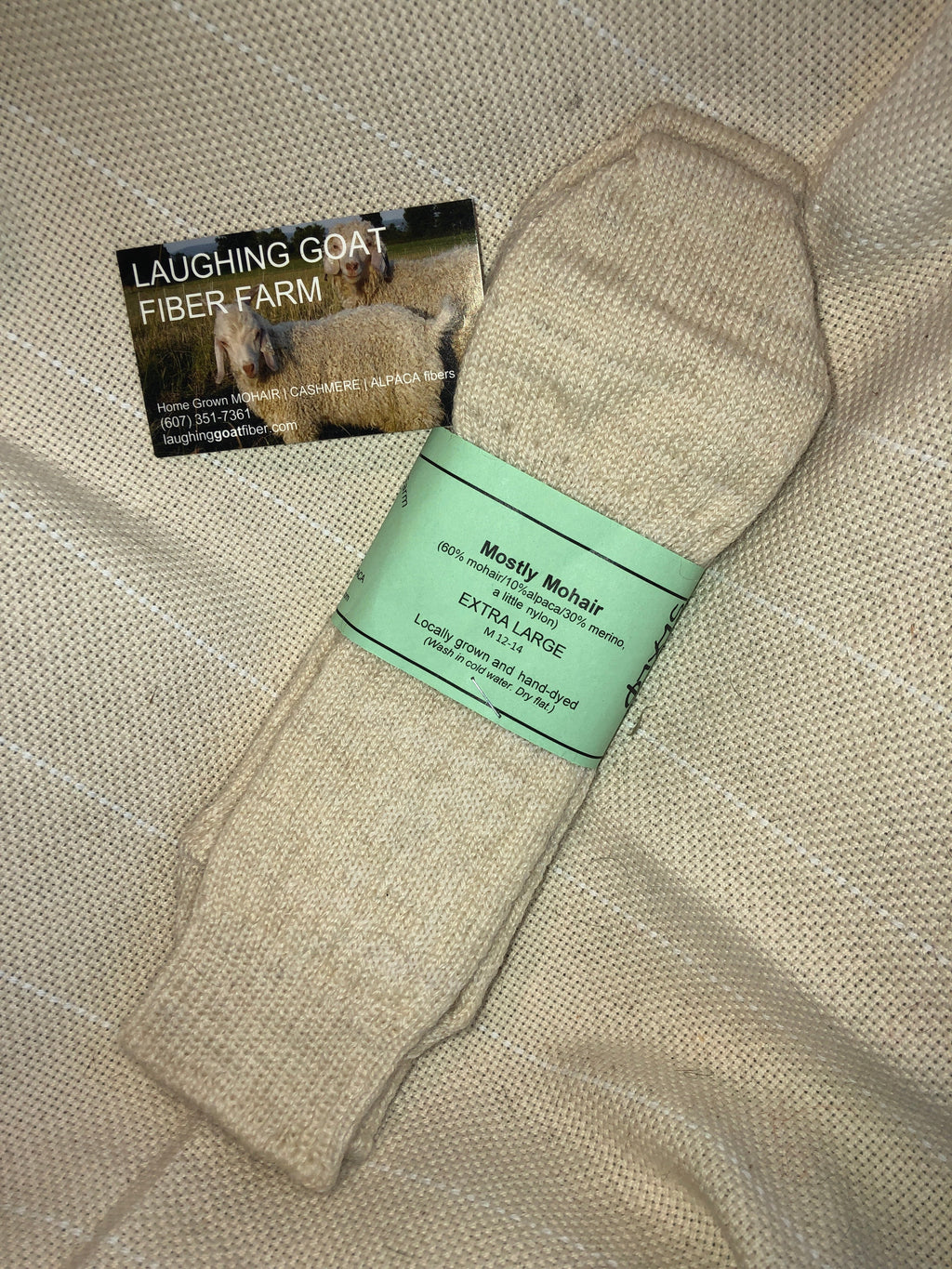 Crew Sock-Extra Lg. (M 12-14) Mostly Mohair