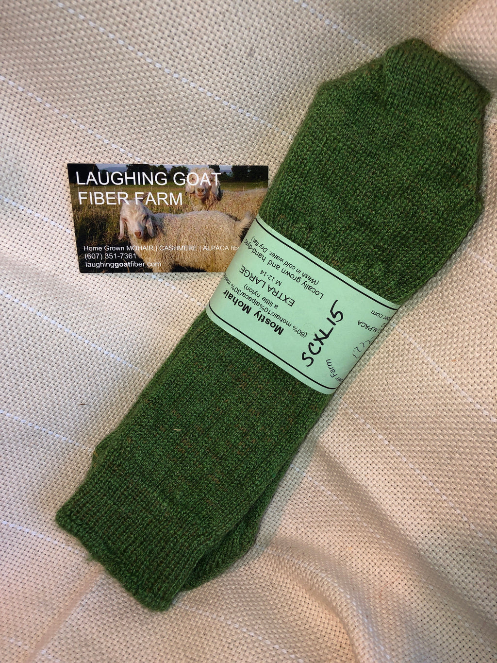 Crew Sock-Extra Lg. (M 12-14) Mostly Mohair