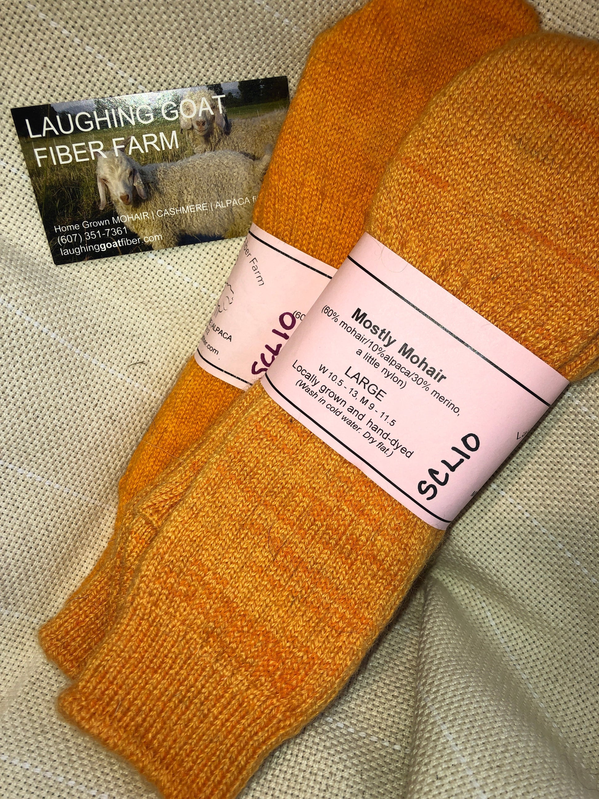 Crew Sock-Large (W 10.5-13/M 9-11.5)Mostly Mohair