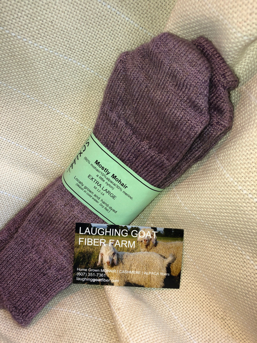 Crew Sock-Extra Lg. (M 12-14) Mostly Mohair