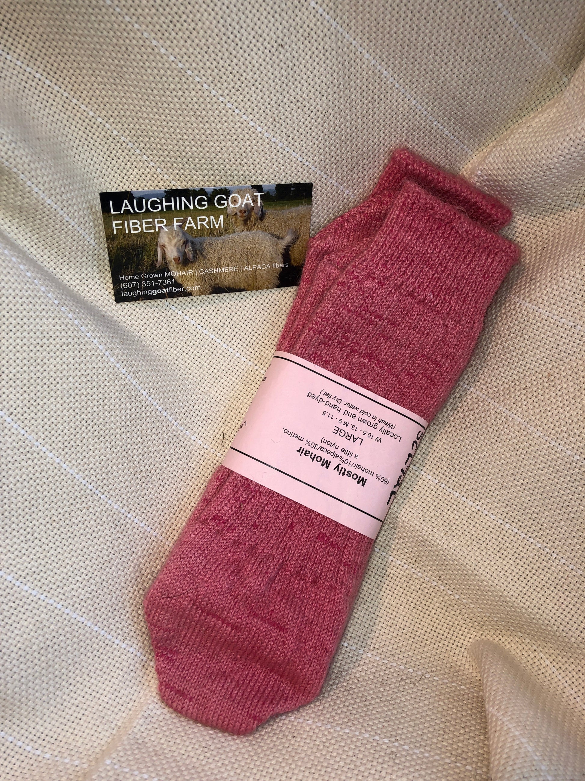 Crew Sock-Large (W 10.5-13/M 9-11.5)Mostly Mohair