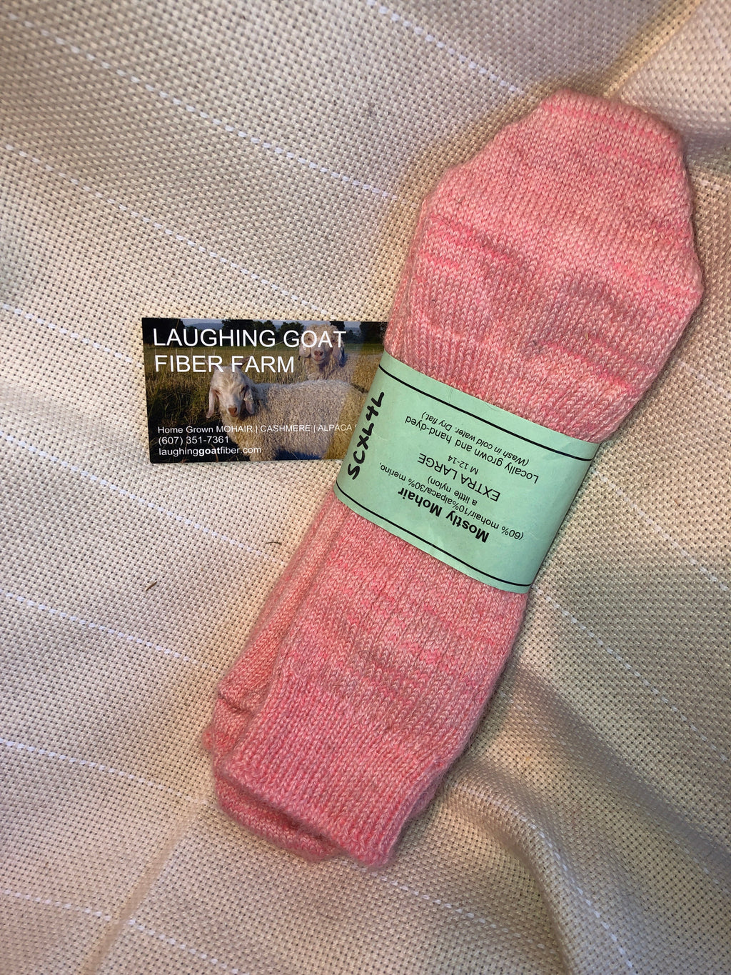 Crew Sock-Extra Lg. (M 12-14) Mostly Mohair