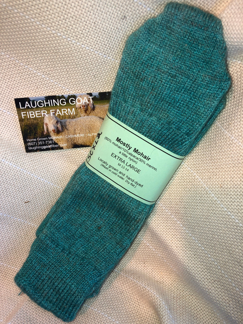 Crew Sock-Extra Lg. (M 12-14) Mostly Mohair